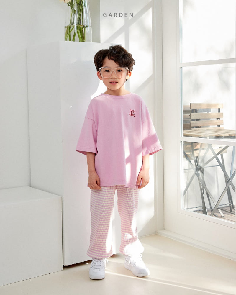 Garden - Korean Children Fashion - #kidsshorts - Logo Short Sleeves Tee - 8