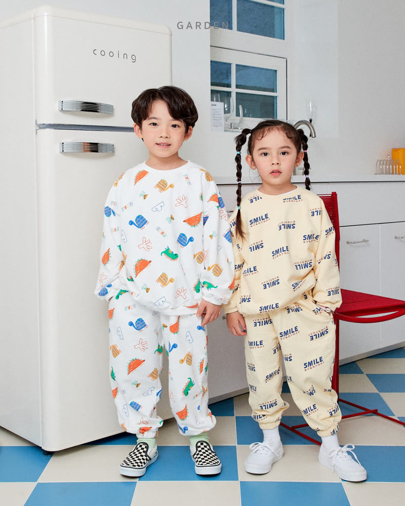 Garden - Korean Children Fashion - #kidsshorts - Paint Top Bottom Set - 2