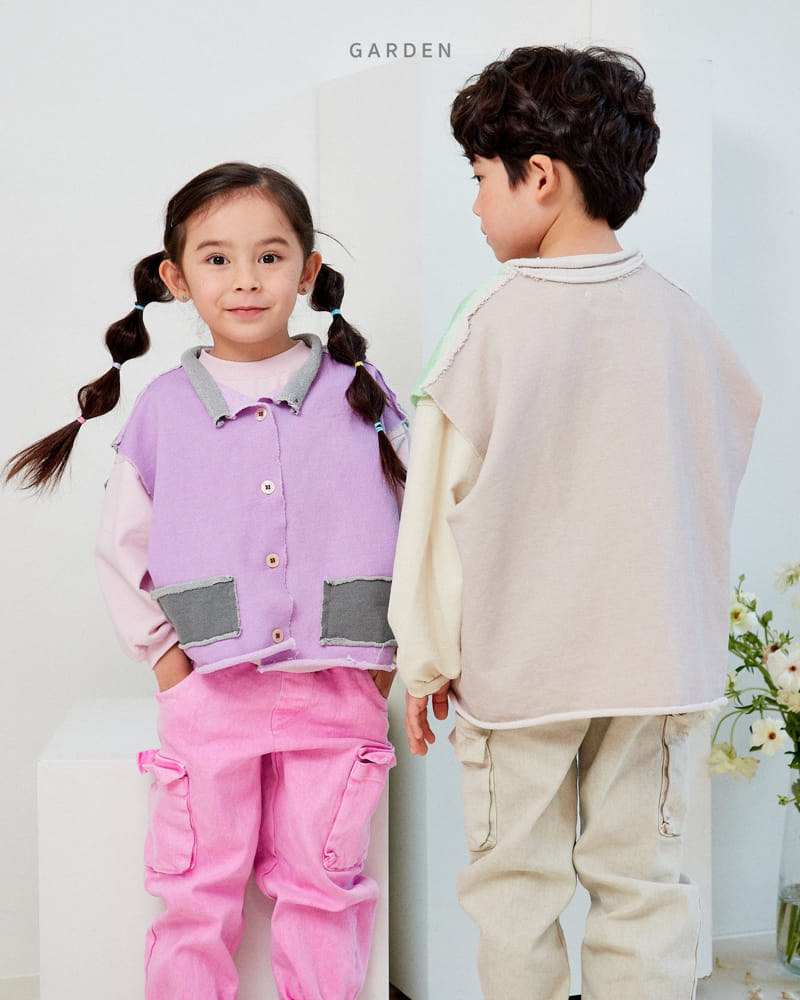 Garden - Korean Children Fashion - #kidsshorts - Color Vest - 11
