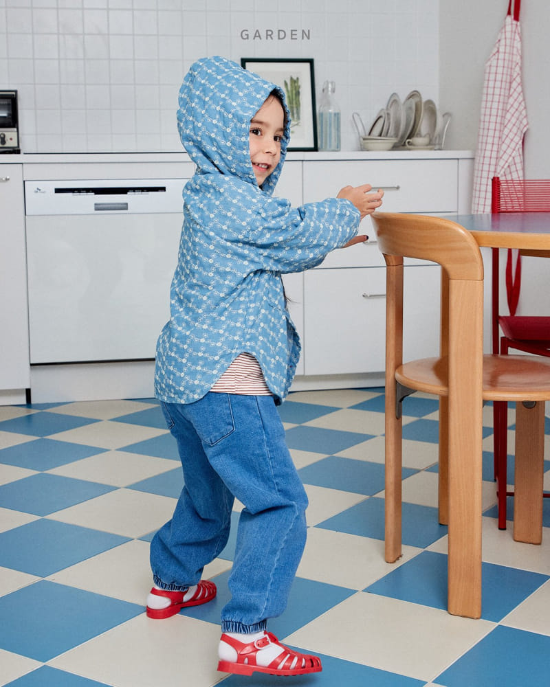 Garden - Korean Children Fashion - #kidsstore - Denim Hoody Jumper - 10