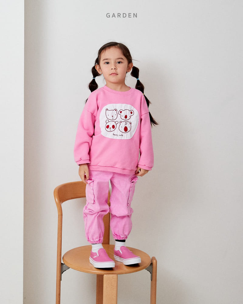 Garden - Korean Children Fashion - #kidsstore - Bear Patch Sweatshirt - 6