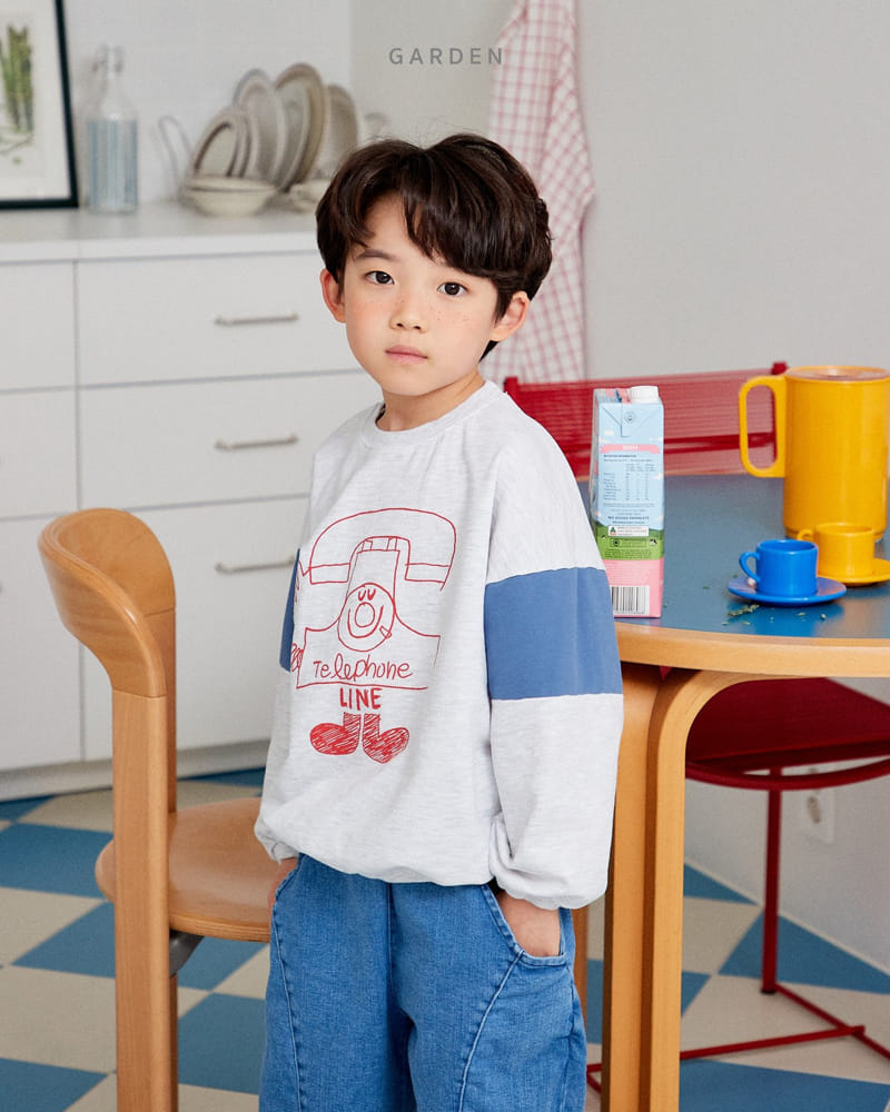 Garden - Korean Children Fashion - #kidsstore - Telephone Sweatshirt - 5