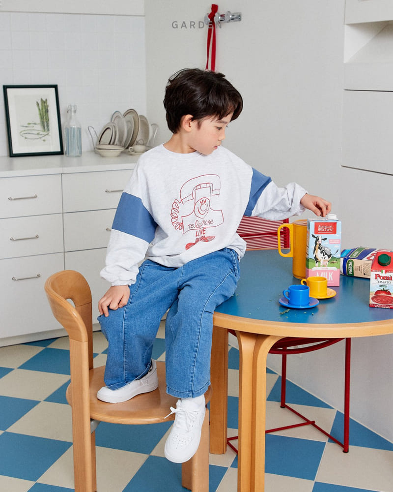 Garden - Korean Children Fashion - #littlefashionista - Telephone Sweatshirt - 8