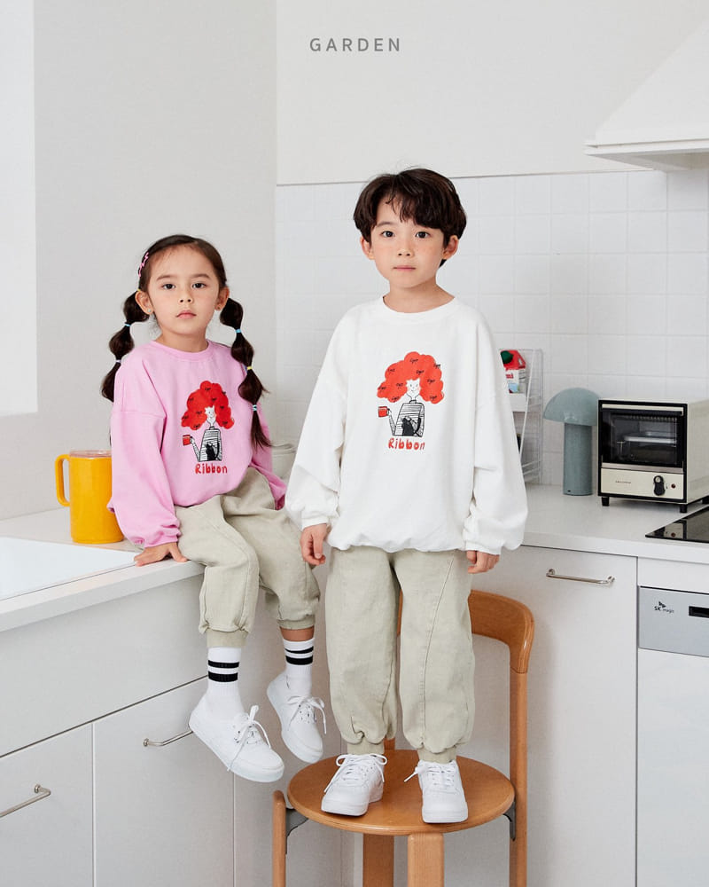Garden - Korean Children Fashion - #littlefashionista - Ribbon Sweatshirt - 11