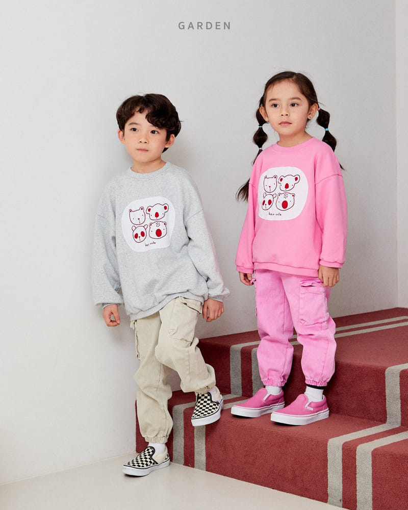 Garden - Korean Children Fashion - #prettylittlegirls - Bear Patch Sweatshirt - 12