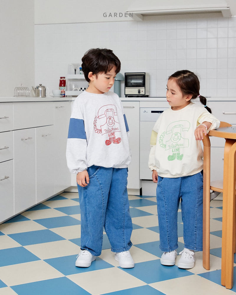 Garden - Korean Children Fashion - #prettylittlegirls - Telephone Sweatshirt - 11
