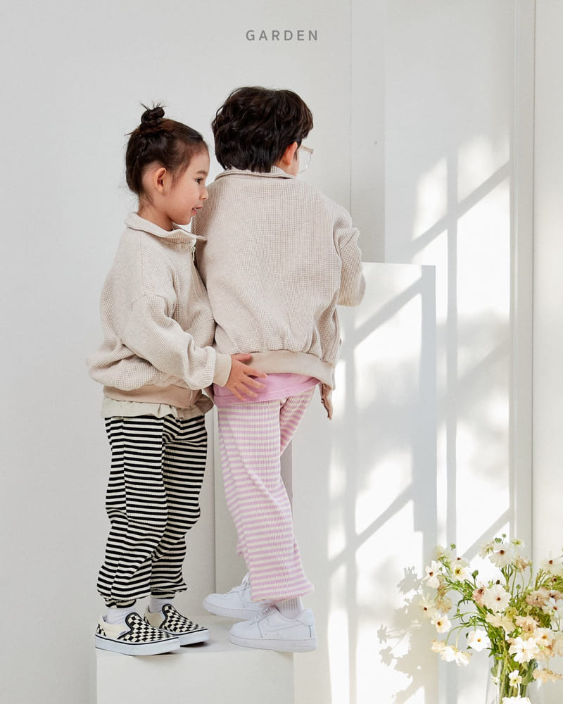 Garden - Korean Children Fashion - #toddlerclothing - Stand Collar Zip-up - 4
