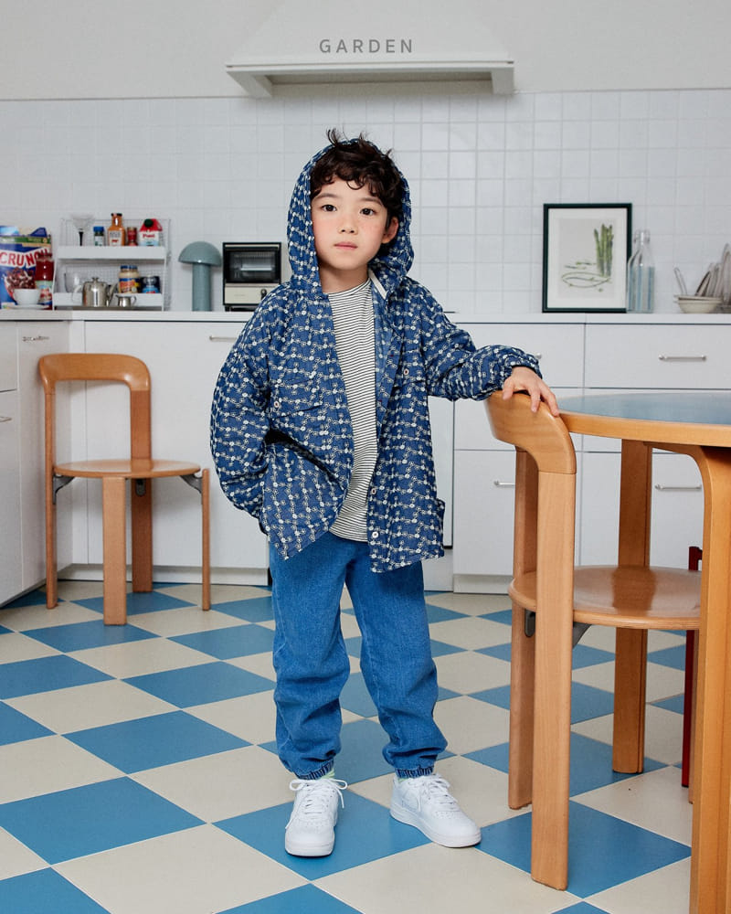 Garden - Korean Children Fashion - #stylishchildhood - Denim Hoody Jumper - 3