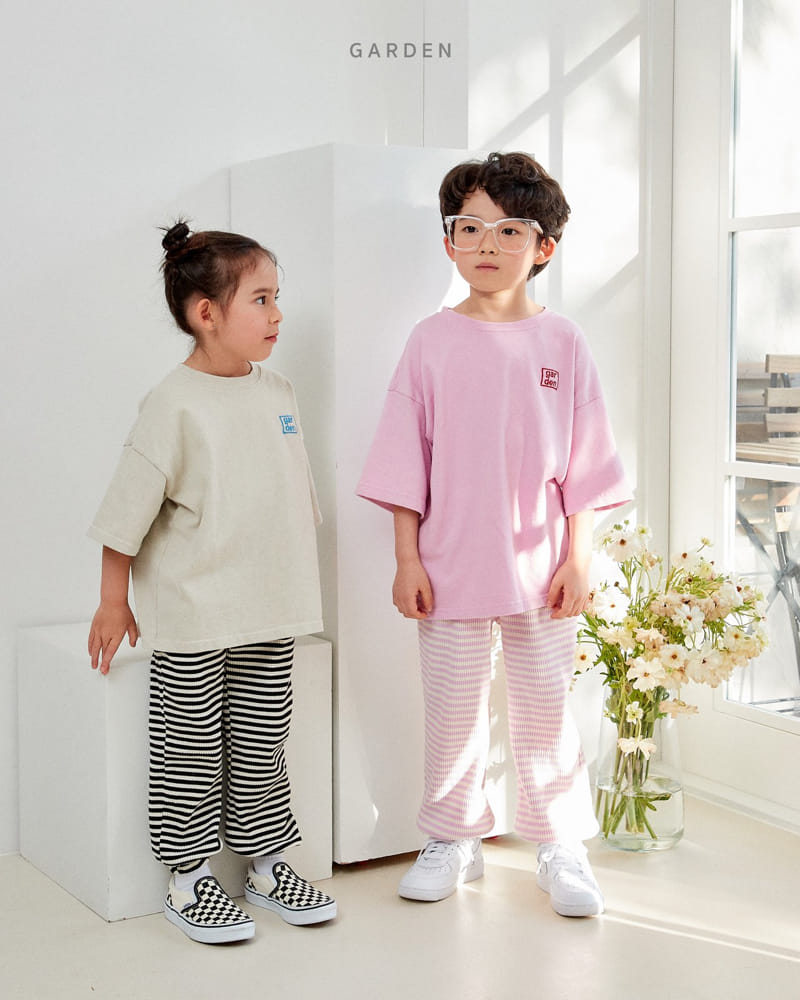 Garden - Korean Children Fashion - #stylishchildhood - Logo Short Sleeves Tee - 2