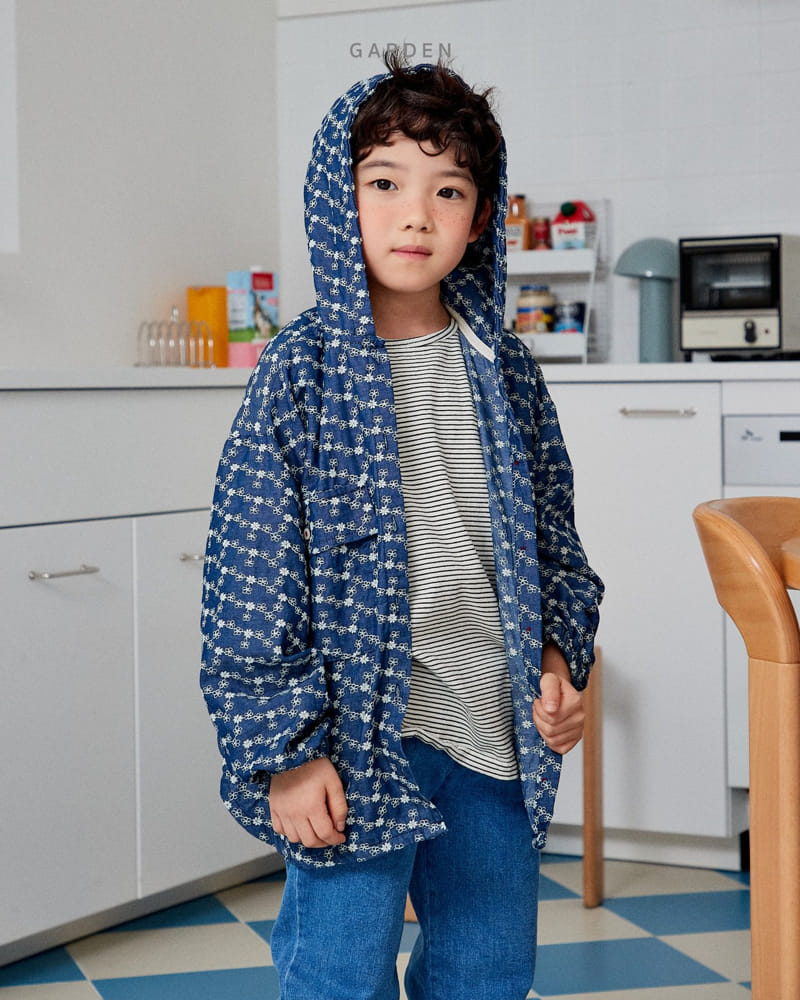 Garden - Korean Children Fashion - #todddlerfashion - Denim Hoody Jumper