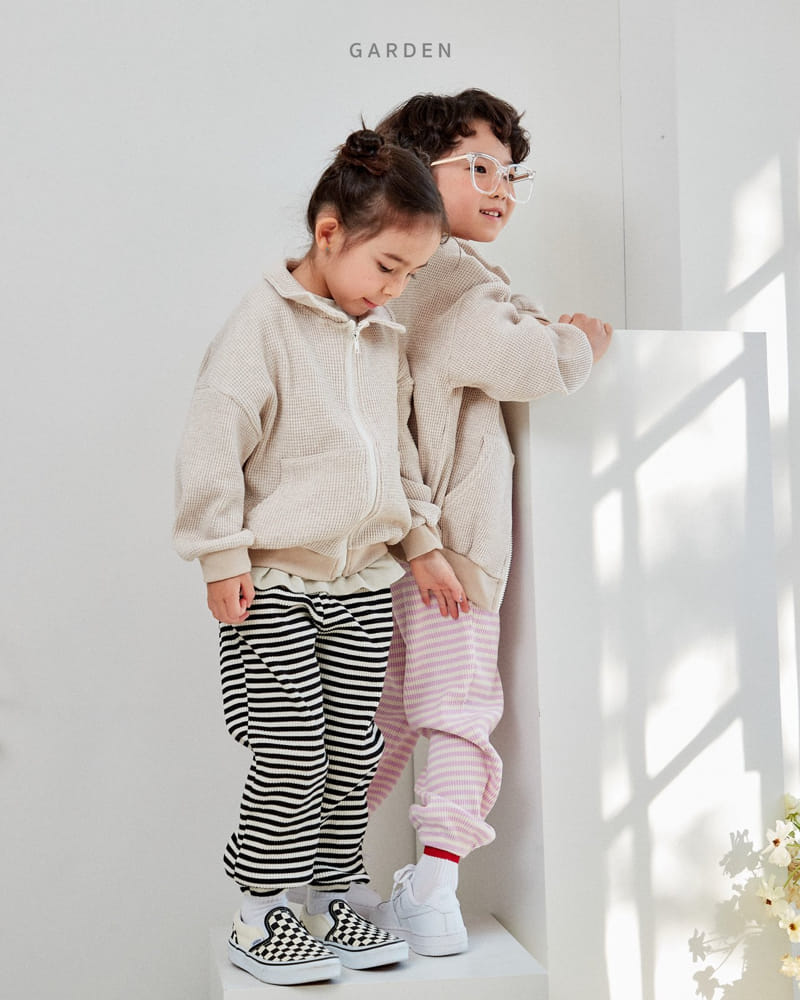 Garden - Korean Children Fashion - #toddlerclothing - Stand Collar Zip-up - 3