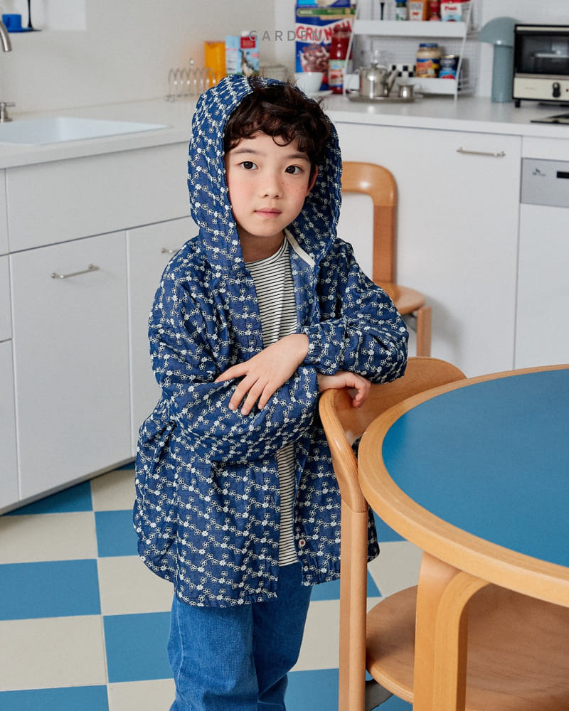 Garden - Korean Children Fashion - #toddlerclothing - Denim Hoody Jumper - 2