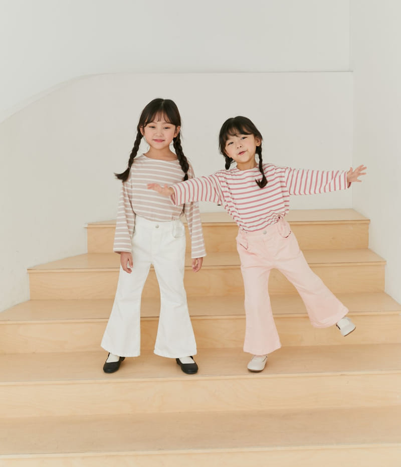 Ggomare - Korean Children Fashion - #stylishchildhood - Stripes Tee with Mom - 4