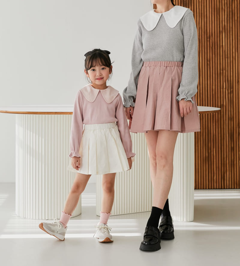 Ggomare - Korean Children Fashion - #childrensboutique - Pleats Skirt with Mom - 9