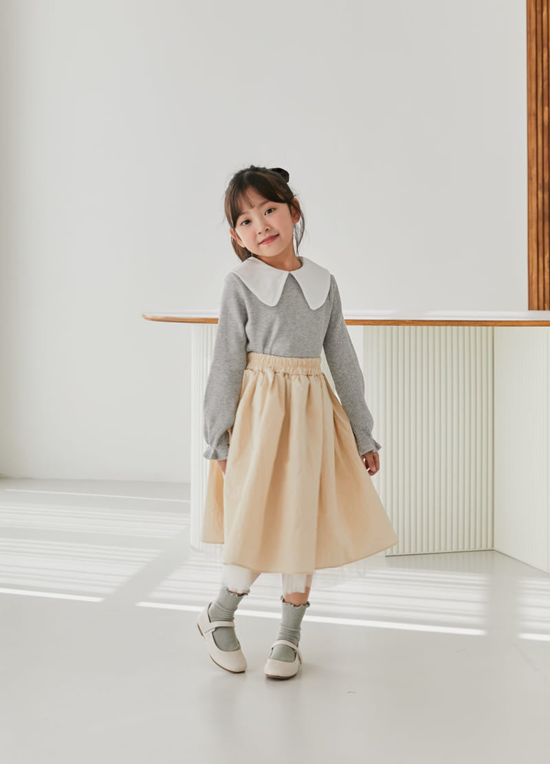 Ggomare - Korean Children Fashion - #designkidswear - Vove Collar Tee with Mom - 9