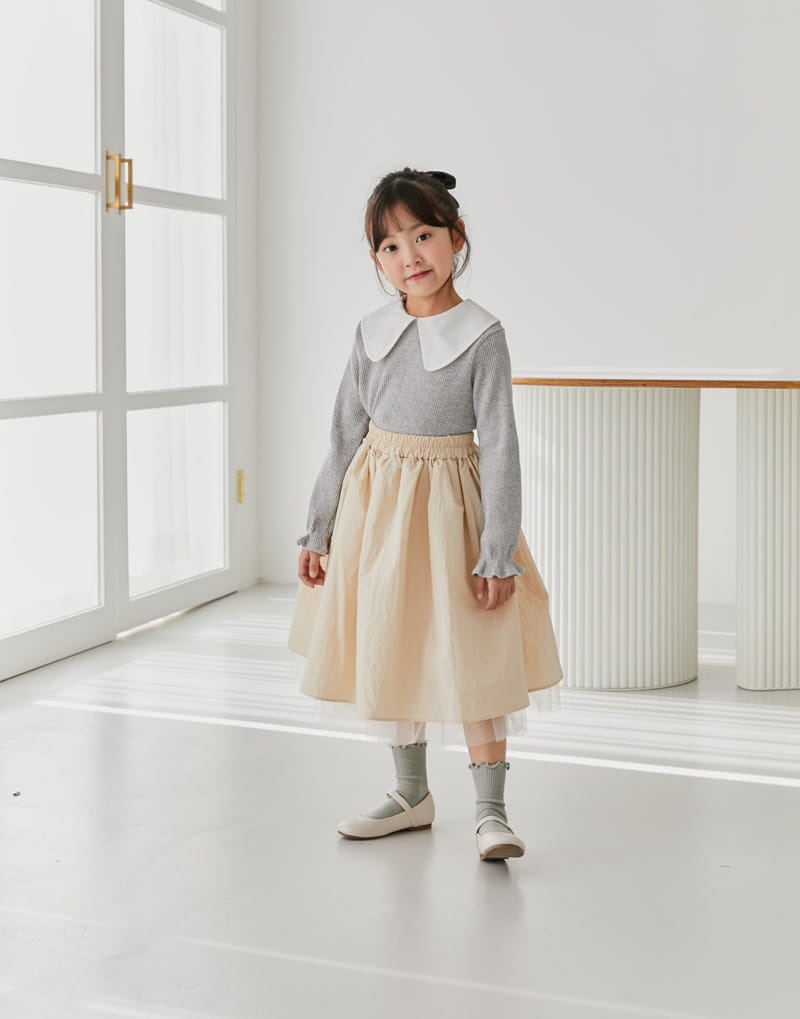 Ggomare - Korean Children Fashion - #discoveringself - Vove Collar Tee with Mom - 10
