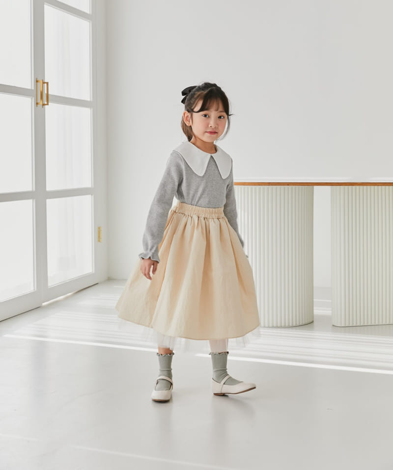 Ggomare - Korean Children Fashion - #kidsshorts - Vove Collar Tee with Mom - 12