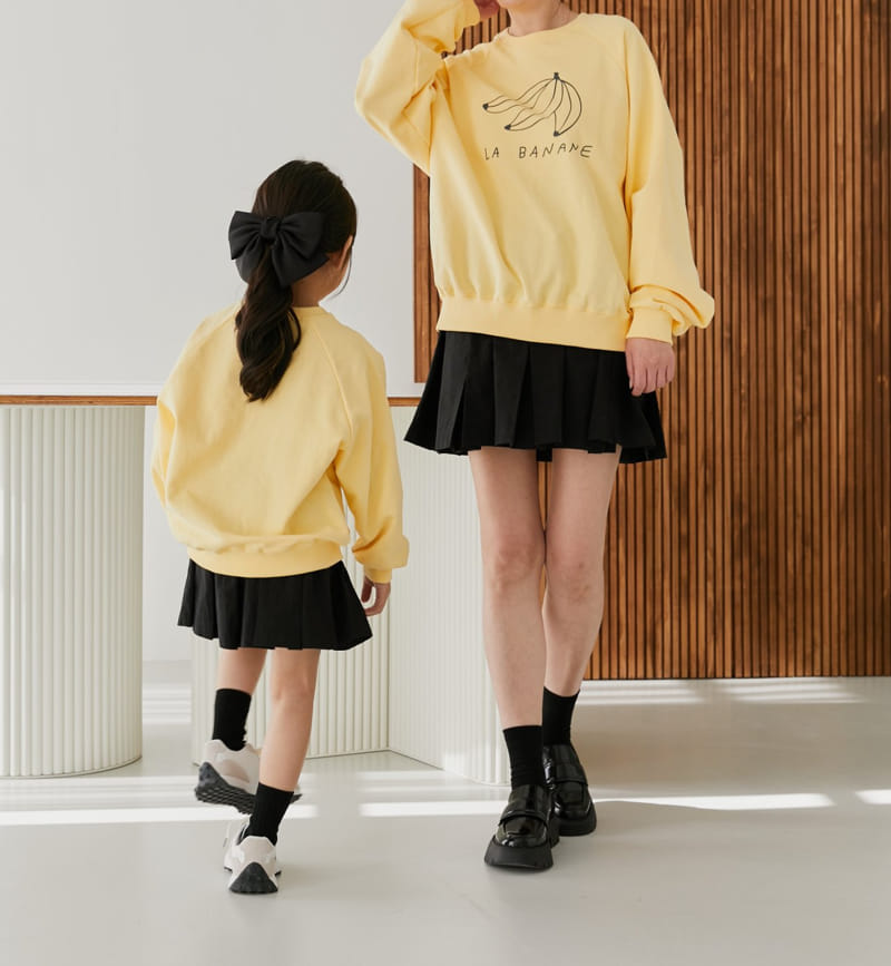 Ggomare - Korean Children Fashion - #kidzfashiontrend - Banana Sweatshirt with Mom