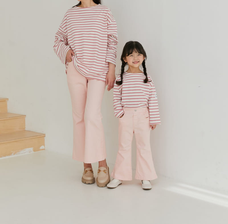 Ggomare - Korean Children Fashion - #kidzfashiontrend - Stripes Tee with Mom - 11