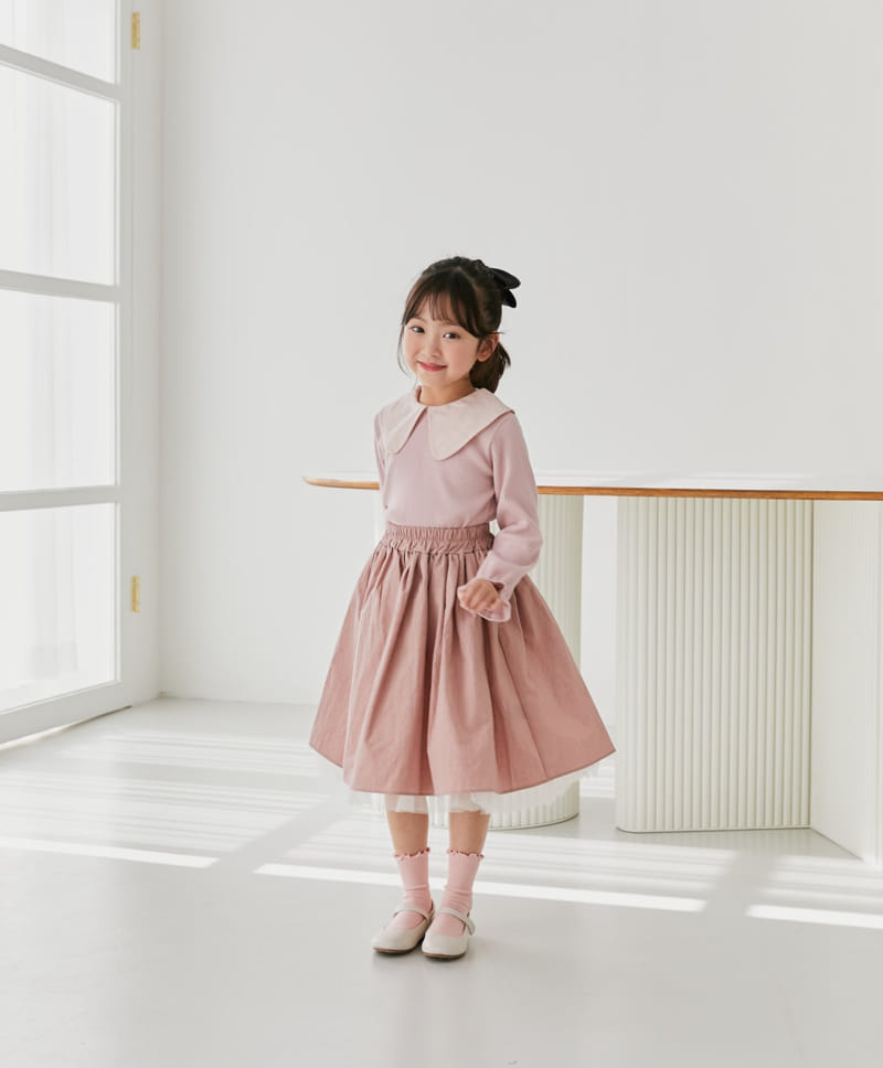 Ggomare - Korean Children Fashion - #minifashionista - Vove Collar Tee with Mom - 2