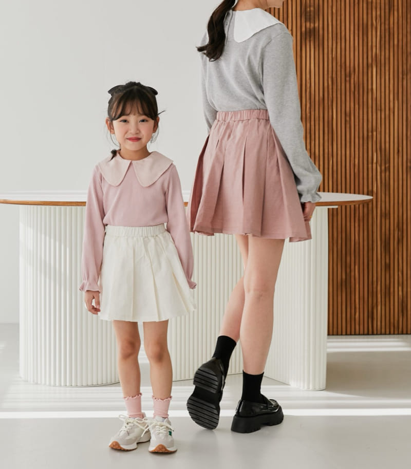 Ggomare - Korean Children Fashion - #stylishchildhood - Pleats Skirt with Mom - 7