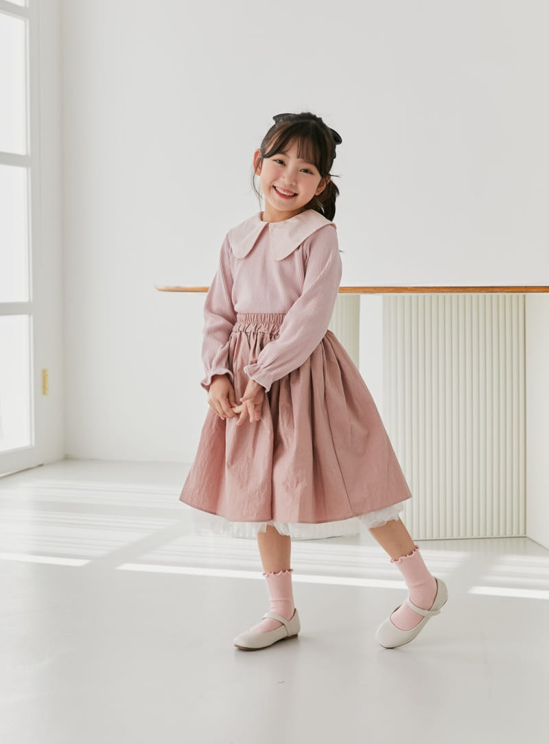 Ggomare - Korean Children Fashion - #stylishchildhood - Vove Collar Tee with Mom - 6