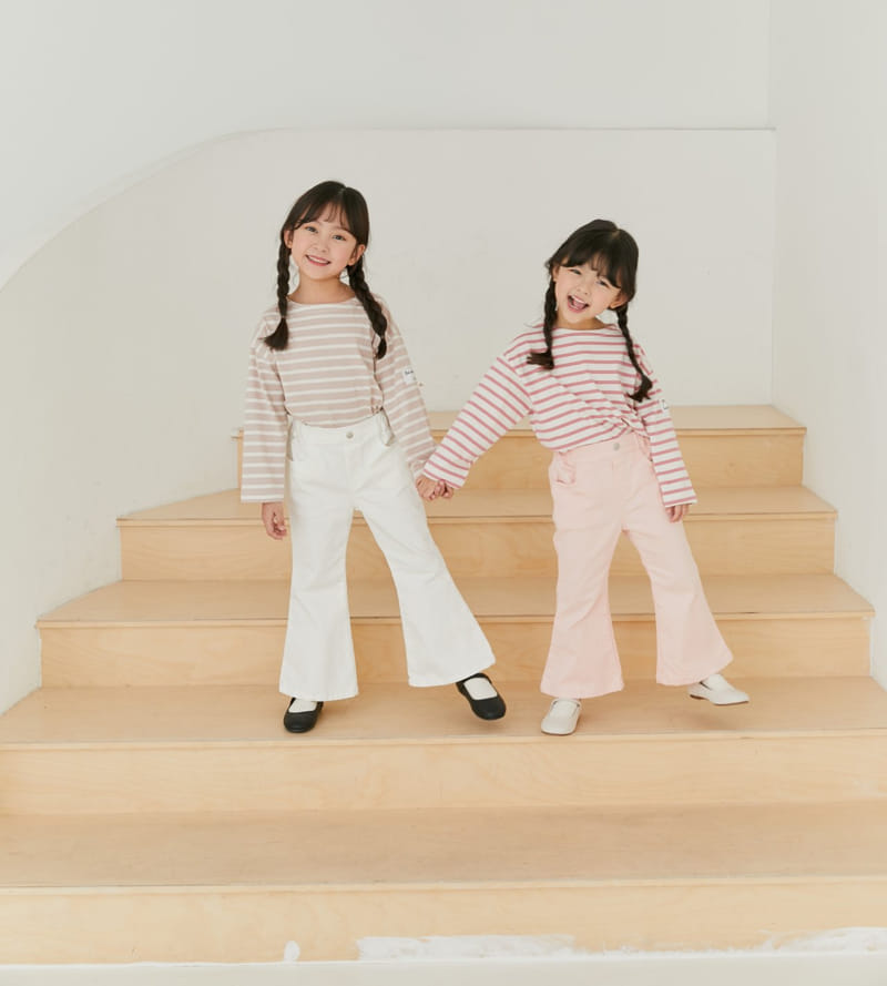 Ggomare - Korean Children Fashion - #stylishchildhood - Stripes Tee with Mom - 3
