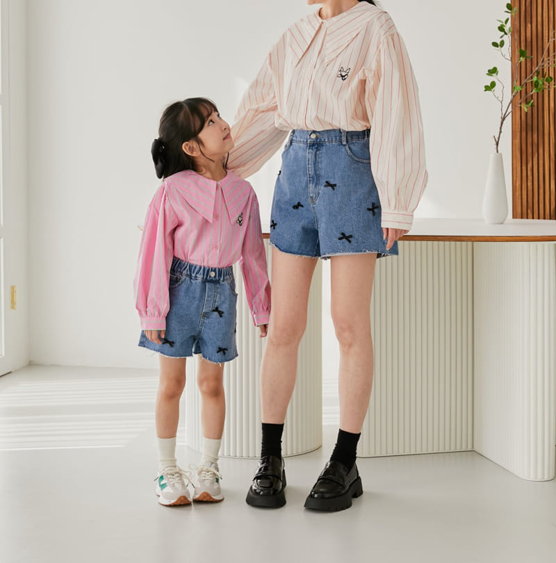 Ggomare - Korean Children Fashion - #todddlerfashion - Fox Collar Blouse with Mom - 6