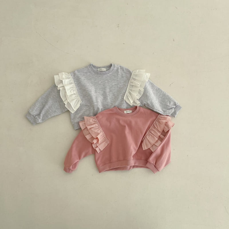 Ggomare - Korean Children Fashion - #toddlerclothing - Frill Sweatshirt with Mom - 10