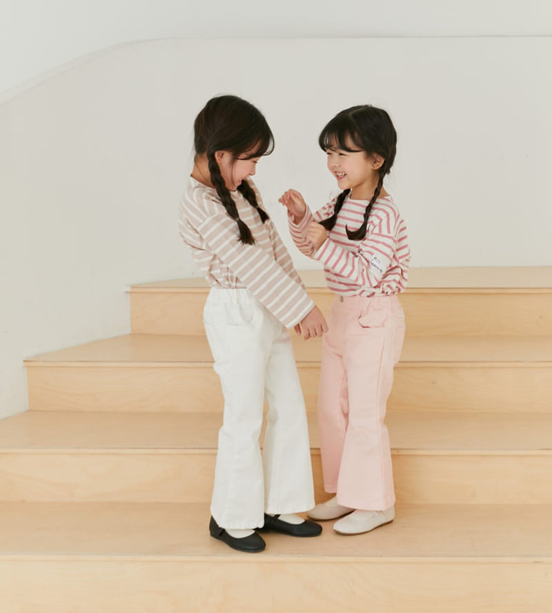 Ggomare - Korean Children Fashion - #toddlerclothing - Stripes Tee with Mom - 2
