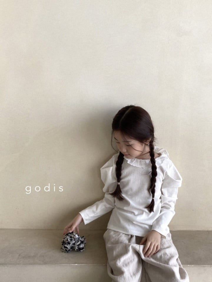 Godis - Korean Children Fashion - #fashionkids - Lace Frill Tee - 4