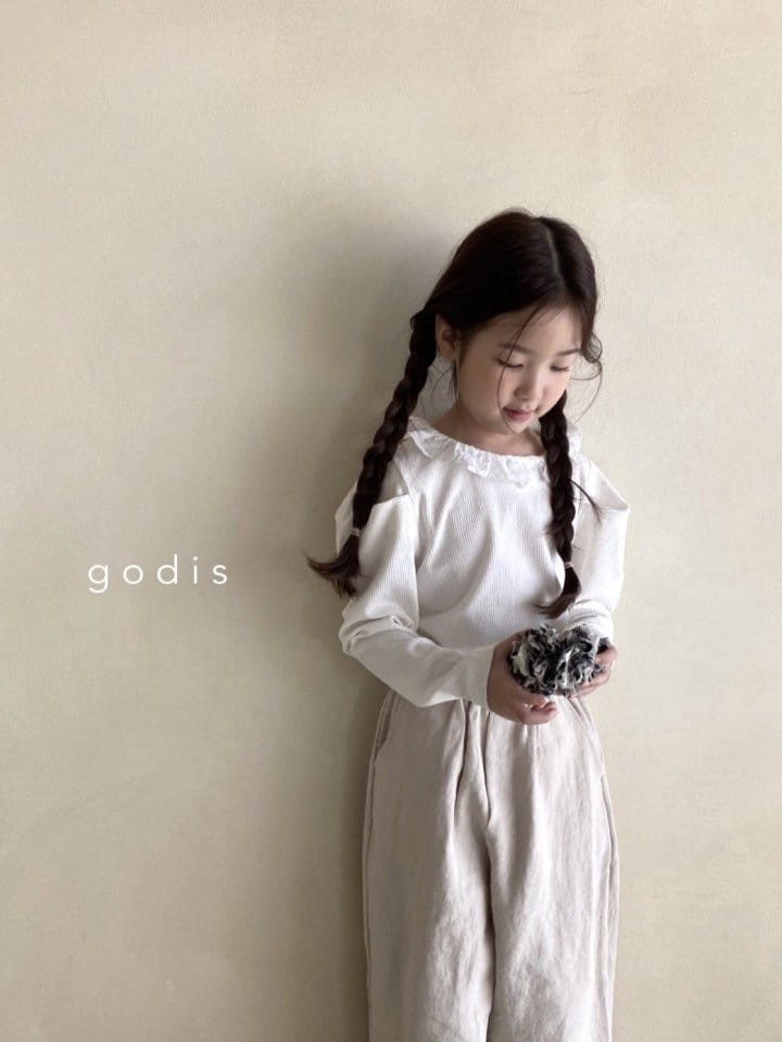Godis - Korean Children Fashion - #kidsstore - Lace Frill Tee - 5