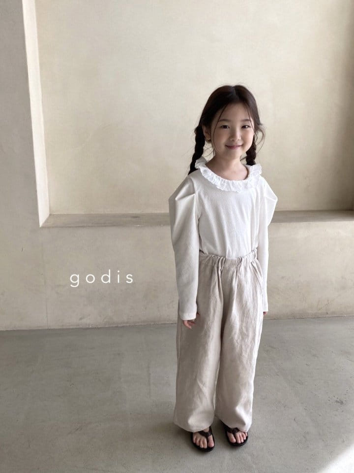 Godis - Korean Children Fashion - #minifashionista - Lace Frill Tee - 10