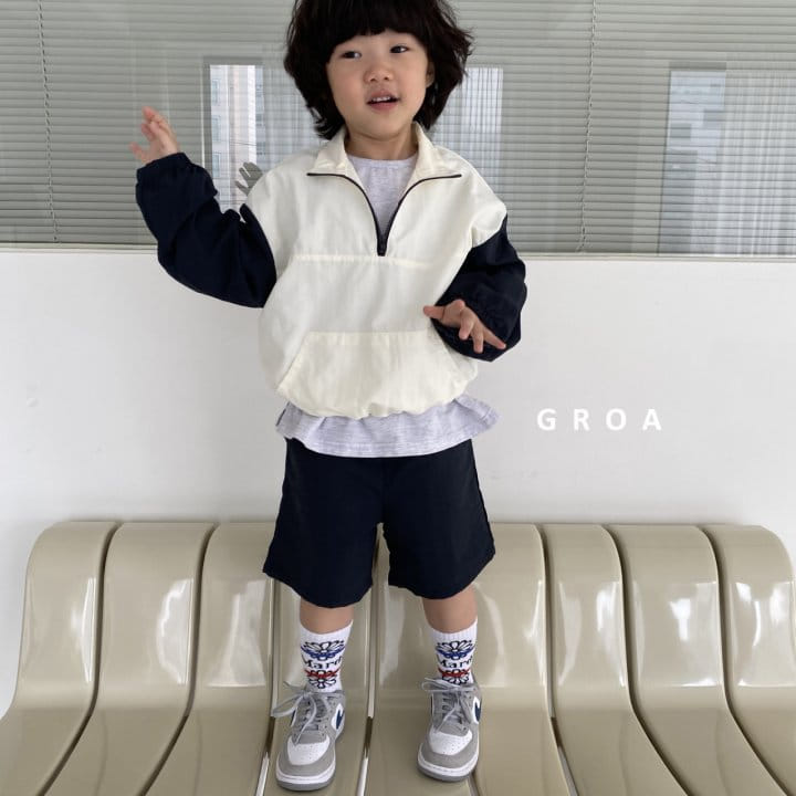 Groa - Korean Children Fashion - #Kfashion4kids - Anorak Top Bottom Set - 8