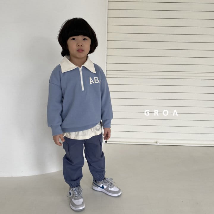 Groa - Korean Children Fashion - #Kfashion4kids - ABC Half Sweatshirt - 5