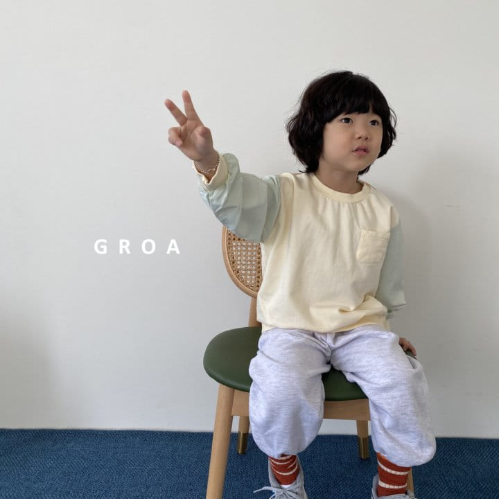 Groa - Korean Children Fashion - #discoveringself - Sleeves Color Sweatshirt - 12