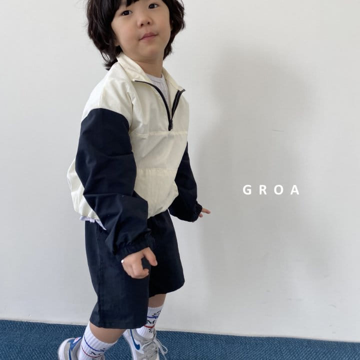 Groa - Korean Children Fashion - #kidsshorts - Anorak Top Bottom Set - 5
