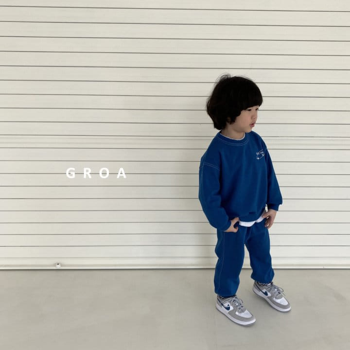 Groa - Korean Children Fashion - #kidsshorts - Stitch Top Bottom Set - 4