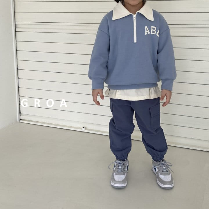 Groa - Korean Children Fashion - #kidsstore - ABC Half Sweatshirt - 4