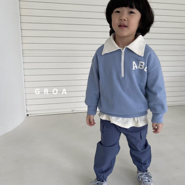 Groa - Korean Children Fashion - #littlefashionista - ABC Half Sweatshirt - 6