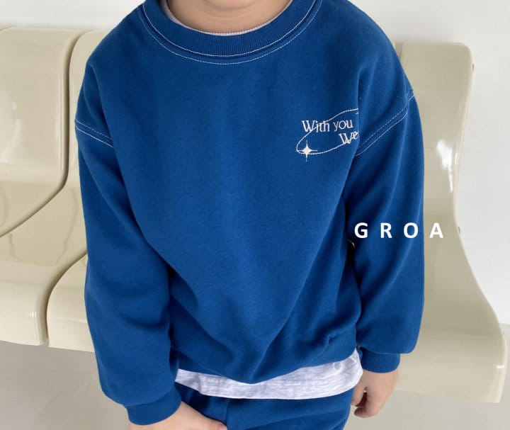 Groa - Korean Children Fashion - #minifashionista - Stitch Top Bottom Set - 9