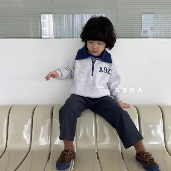 Groa - Korean Children Fashion - #minifashionista - ABC Half Sweatshirt - 8