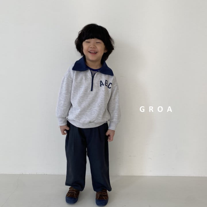 Groa - Korean Children Fashion - #prettylittlegirls - ABC Half Sweatshirt - 9