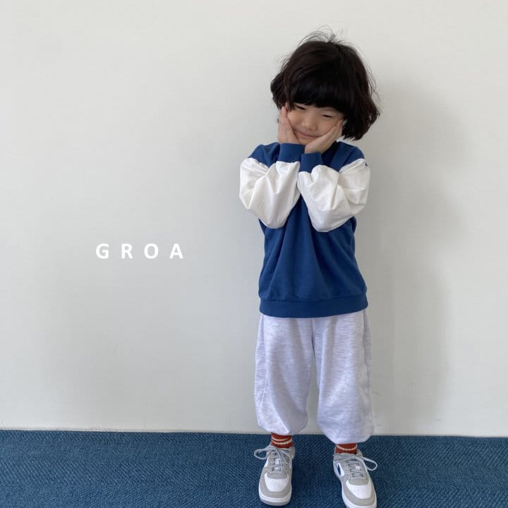 Groa - Korean Children Fashion - #stylishchildhood - Sleeves Color Sweatshirt - 8