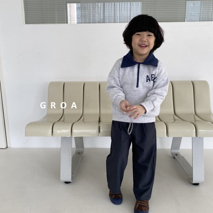 Groa - Korean Children Fashion - #stylishchildhood - ABC Half Sweatshirt - 12
