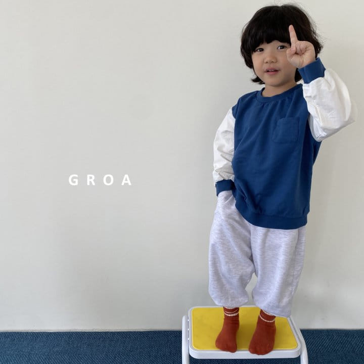 Groa - Korean Children Fashion - #todddlerfashion - Sleeves Color Sweatshirt - 6