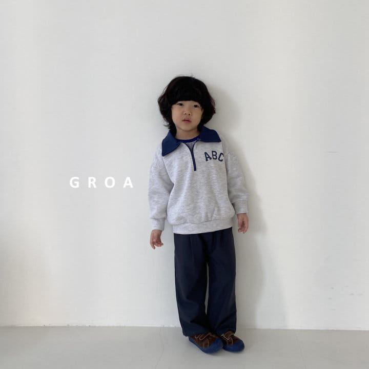 Groa - Korean Children Fashion - #todddlerfashion - ABC Half Sweatshirt - 10