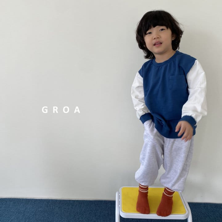 Groa - Korean Children Fashion - #toddlerclothing - Sleeves Color Sweatshirt - 7