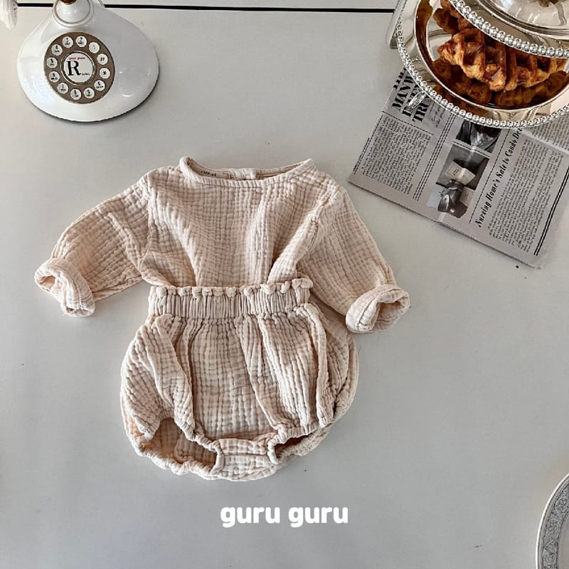 Guru Guru - Korean Baby Fashion - #babyboutique - Cloud Top Bottom Set