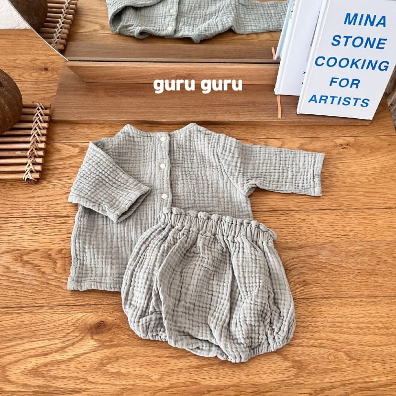 Guru Guru - Korean Baby Fashion - #babyboutiqueclothing - Cloud Top Bottom Set - 3
